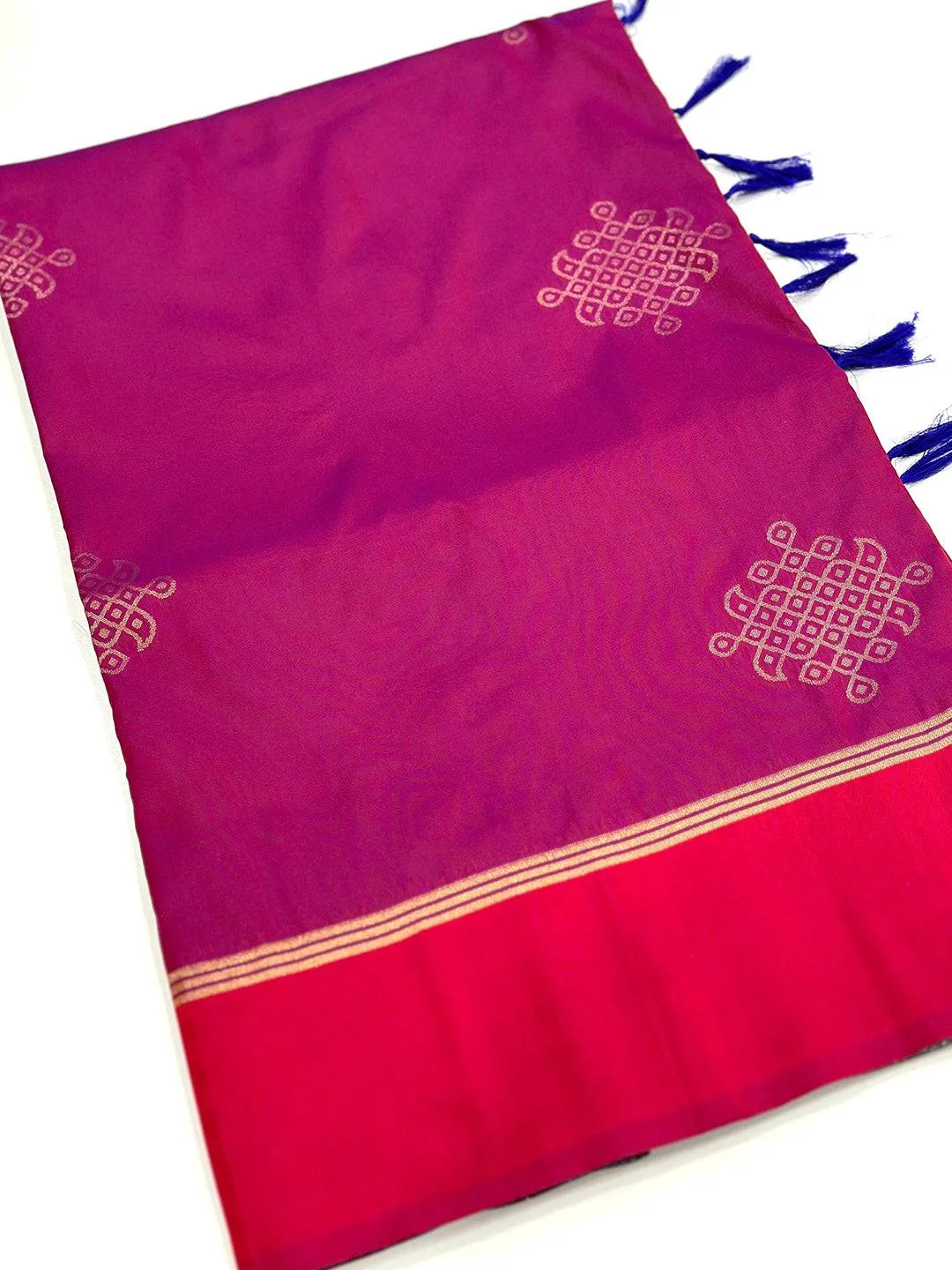 Kolam Heritage Silk Saree - Image 3